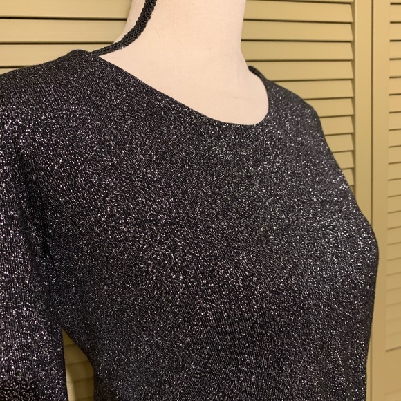 🎉 🎈 Alfani Asymetrical Metallic Sweater EUC!!! - Picture 6 of 7